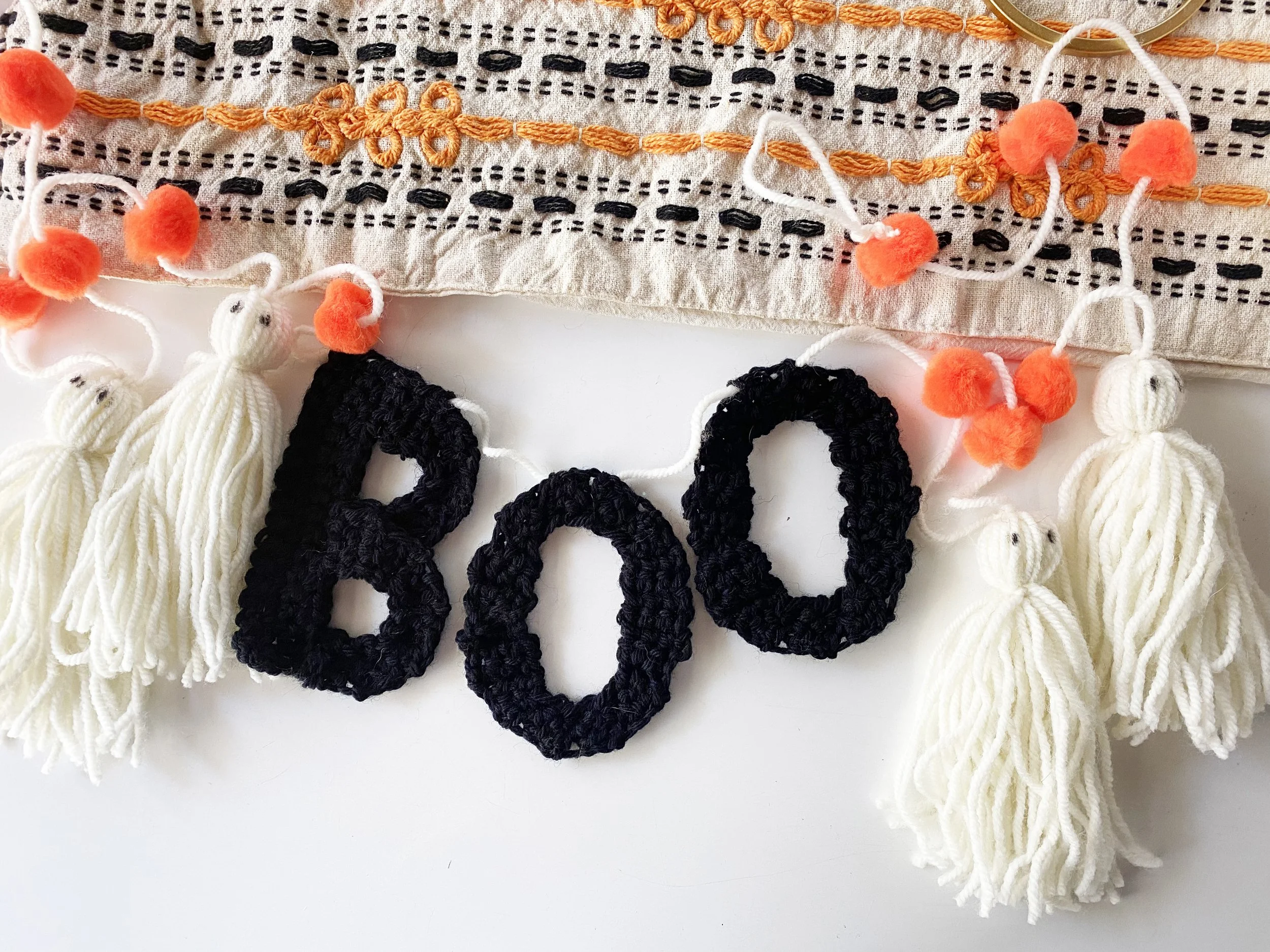 tassel garland Halloween♡ tassel garland Halloween♡ Spooky Tassel Garland Pre-made or DIY